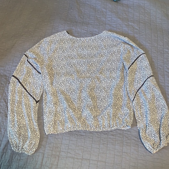 Sienna Sky wrap front long sleeve blouse - Picture 2 of 3